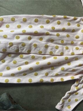 Carter's Pink Sleep Sack with Gold Polka Dots
